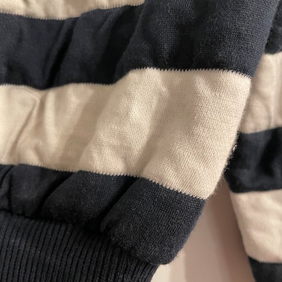 Blue/White striped crop collared shirt - Picture 4 of 6